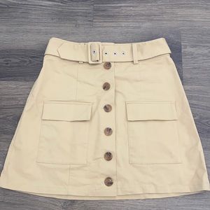 Lovers and Friends skirt, beige, small, retail $138